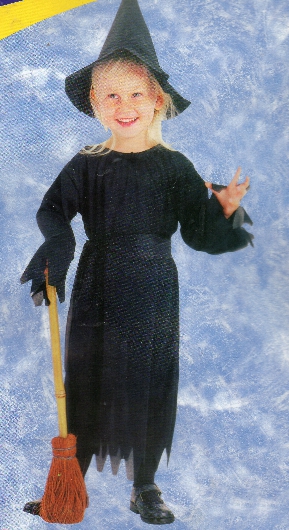 (image for) Cute Black Witch Toddlers Costume